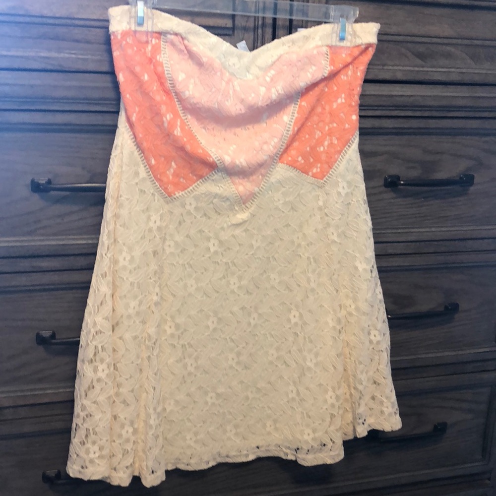 Strapless summer dress
